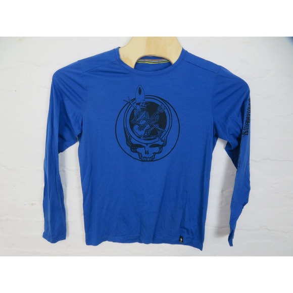 Smartwool Other - Smartwool Grateful Dead Shirt Mens Small Merino 150 Base Blue Long Sleeve Tee